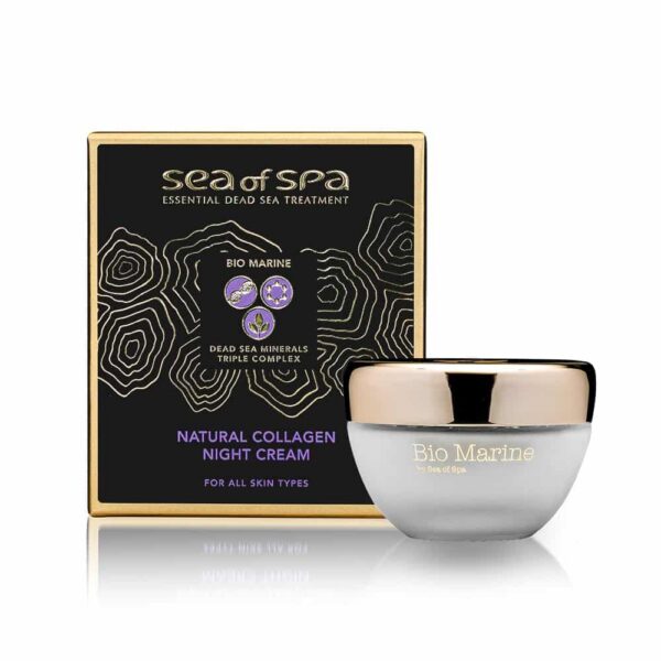 Bio Marine Natural Collagen Night Cream - For All Skin Types - 50 ml