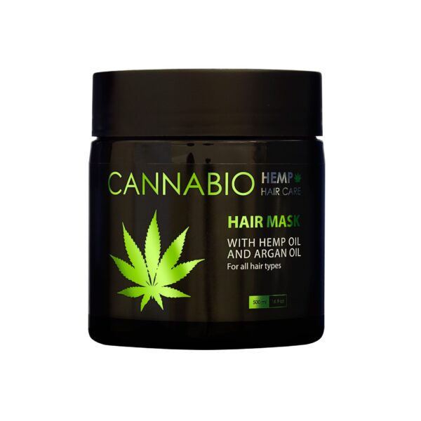 CANNABIO Hemp & Argan Oil Hair Mask - 500 ml