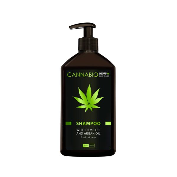 CANNABIO Shampoo with Hemp Oil and Argan Oil - 400 ml