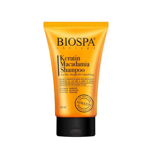 Keratin & Macadamia Shampoo - 30 ml