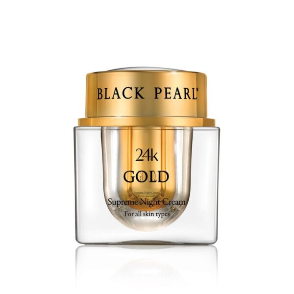 Black Pearl 24K Gold Supreme Night Cream for All Skin Types - 50 ml