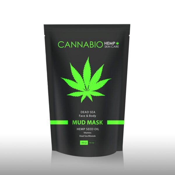 Cannabio Dead Sea Mud Mask for Face & Body (400 ml)